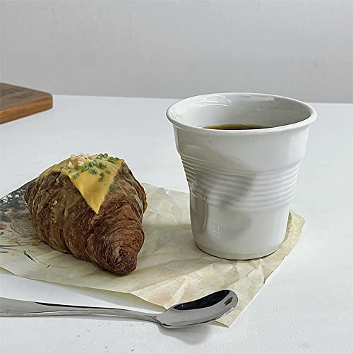 Creative Ceramic Pleated Coffee Mugs from Khanjuan
