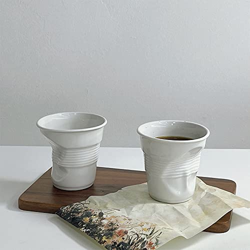 Creative Ceramic Pleated Coffee Mugs from Khanjuan