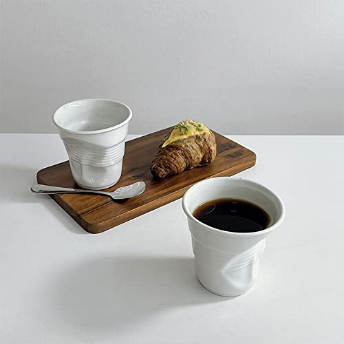 Creative Ceramic Pleated Coffee Mugs from Khanjuan