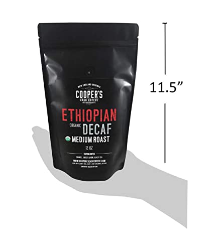 Organic Ethiopian Decaf Medium Roast Whole Bean Coffee