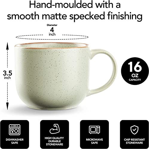 Maison Neuve Riverside Collection 4-Piece Ceramic Mug Set