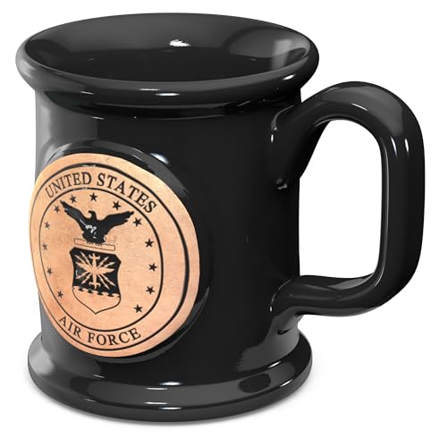 US Air Force Emblem Ceramic Coffee Mug - Handmade