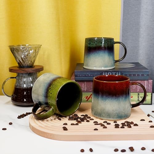 Garnome 20 oz Handmade Ceramic Coffee Mug - Ink Red