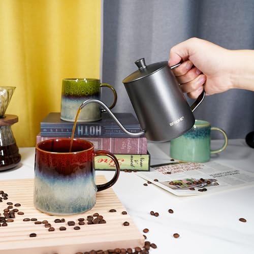 Garnome 20 oz Handmade Ceramic Coffee Mug - Ink Red