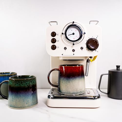 Garnome 20 oz Handmade Ceramic Coffee Mug - Ink Red