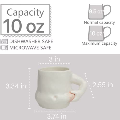 YINHEMEOW 10 OZ Cute Ceramic Coffee Mug