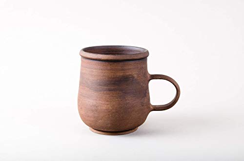 Handmade 12.5 oz Clay Coffee Mug for Coffee Lovers