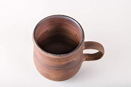 Handmade 12.5 oz Clay Coffee Mug for Coffee Lovers