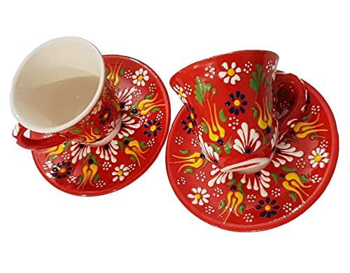 DLK - Set of 2 Handmade Turkish Coffee Cups