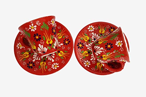 DLK - Set of 2 Handmade Turkish Coffee Cups