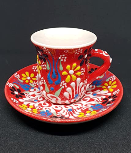 DLK - Set of 2 Handmade Turkish Coffee Cups