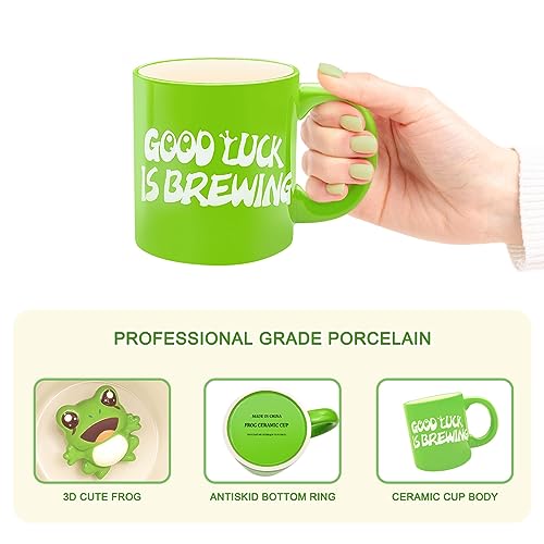 Frog 3D Ceramic Coffee Mug, 20 oz Cute Cartoon