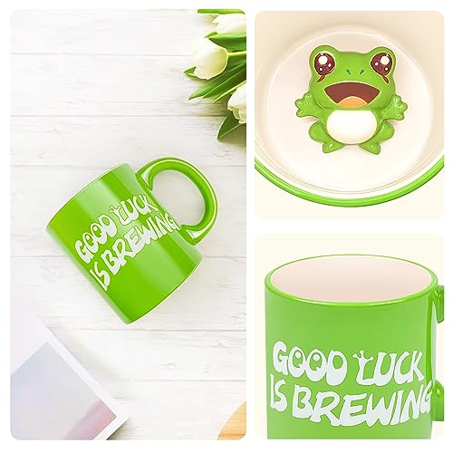 Frog Coffee Mug 3D Ceramic Cup 20oz Cute