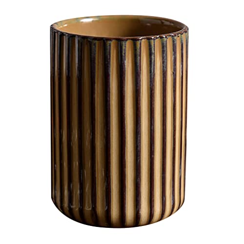 LIFKOME Ceramic Coffee Mug Chinese/Japanese Style Vintage Stripe