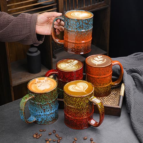 20 oz Ceramic Coffee Mug with Handle for Home
