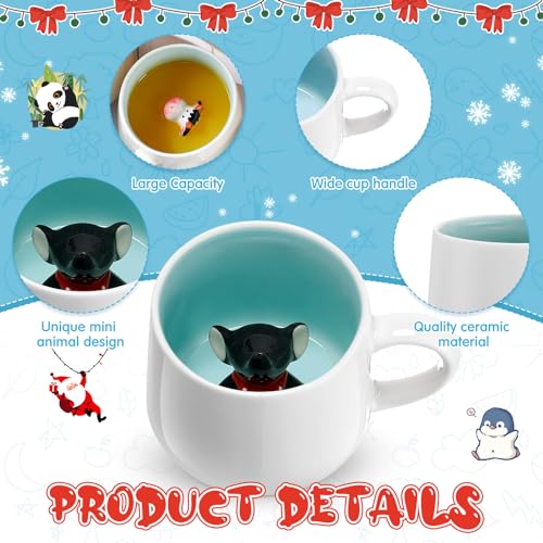 3D Animal Inside Valentine Coffee Mugs Set