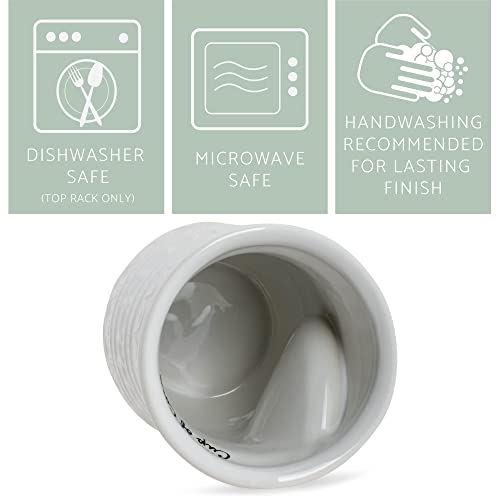 Elanze Designs Cozy Nordic Knit Ceramic Coffee Mug Set