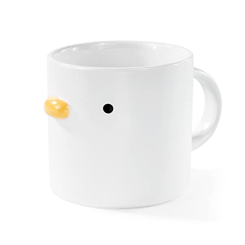 Duck Shaped 14oz Ceramic Coffee Mug - Artisanal