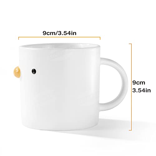 Duck Shaped 14oz Ceramic Coffee Mug - Artisanal