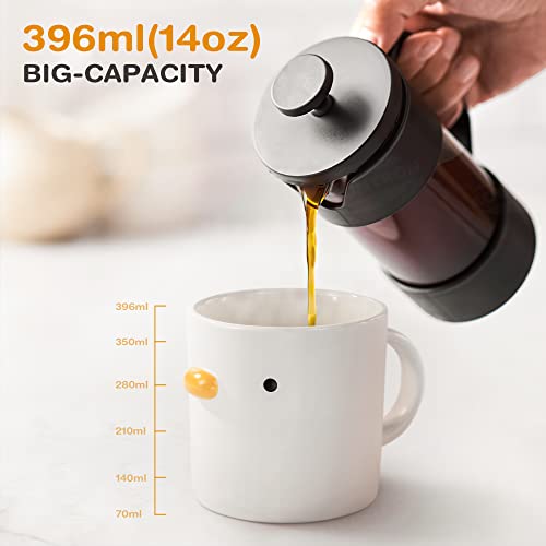 Duck Shaped 14oz Ceramic Coffee Mug - Artisanal