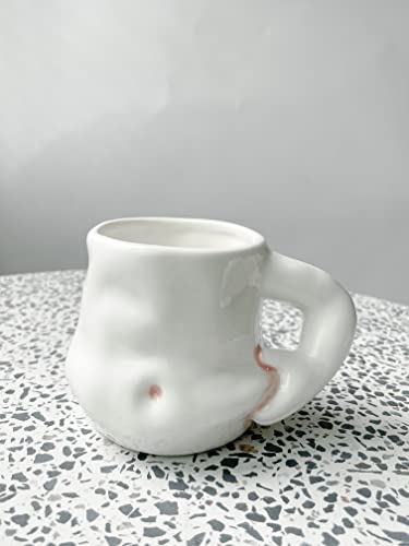 Unique Hand-Crafted Ceramic Fat Belly Coffee Mug | Father's Day