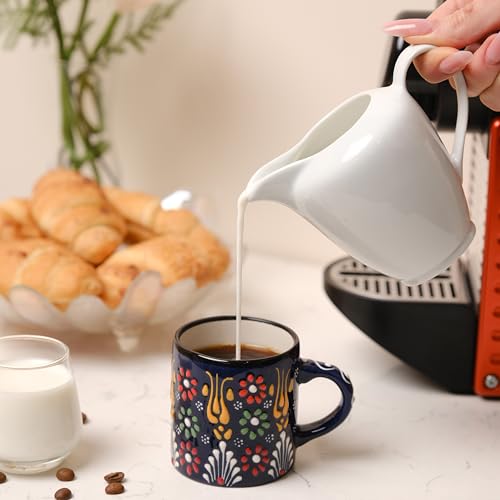 Handmade Ceramic Espresso Cups Set, Multicolor, 5 oz