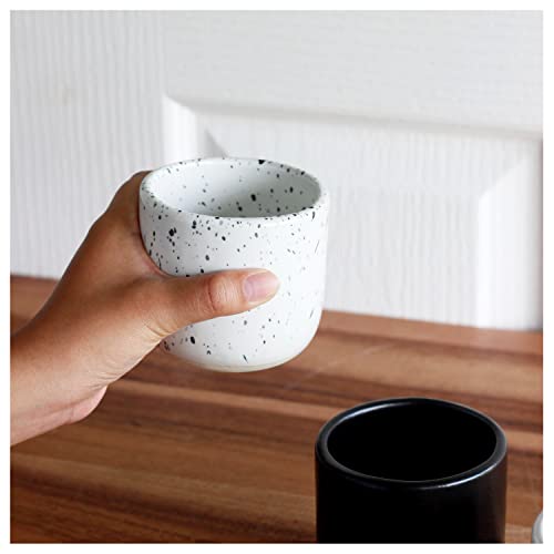 RoRo Ceramic Sipper Cups Set - White Glossy
