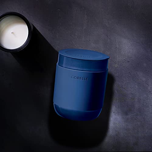 Handcrafted Artisanal Navy Stoneware Travel Coffee Mug Set