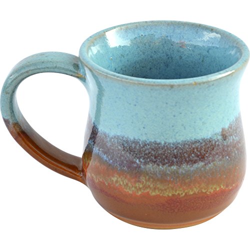 Handcrafted Azul Pottery Mug in Indian Summer Glaze