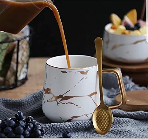 Kintsugi Style Ceramic Coffee Mugs- Set of 2