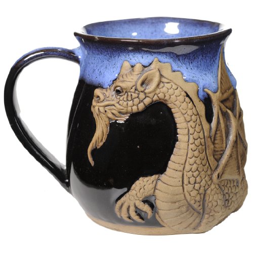AZUL POTTERY Fantasy Dragon Mug - Handmade Ceramic Mug