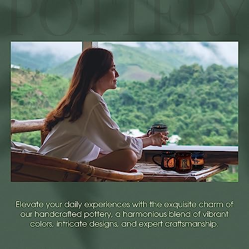 Handmade Deer Mug in Moonscape Glaze - 14 Oz