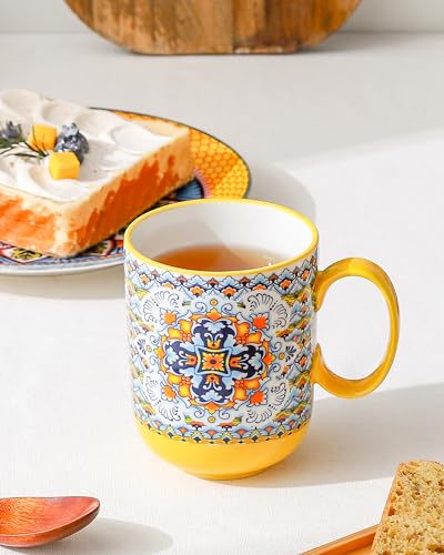 Bohemian Style Coffee Mugs Set of 6