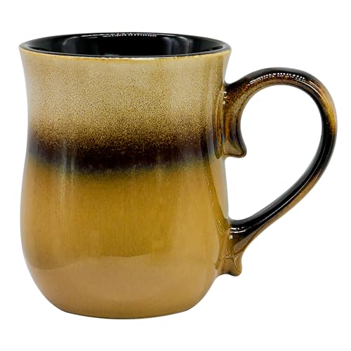 Handmade 20 oz Ceramic Coffee Mug, Large Handle