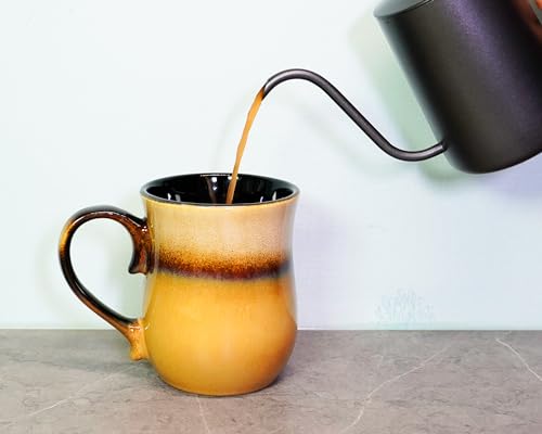 Handmade 20 oz Ceramic Coffee Mug, Large Handle