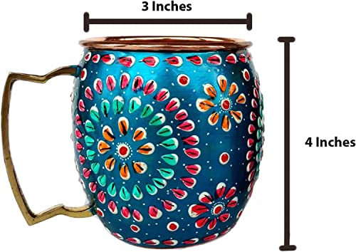 Handmade Copper Artwork Wine & Coffee Mug Set