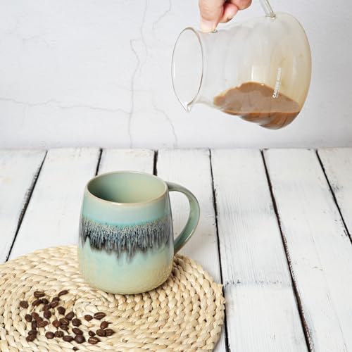 Bosmarlin 23oz Ceramic Coffee Mug - Turquoise Green