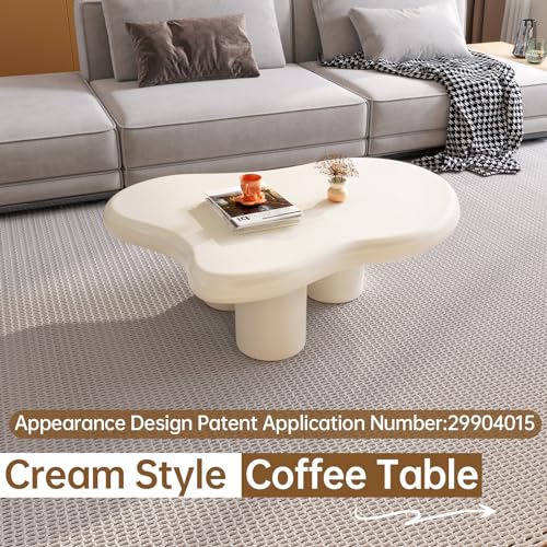 Modern Irregular Black Coffee Table for Living Room