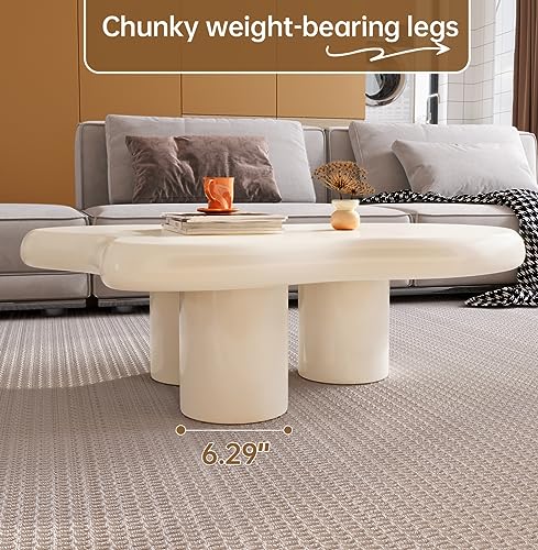 Modern Irregular Black Coffee Table for Living Room