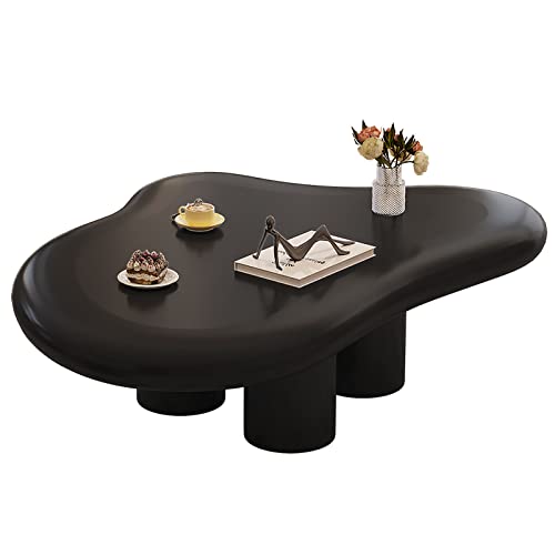 Guyii Cloud Coffee Table, Black Cartoon Modern Tea