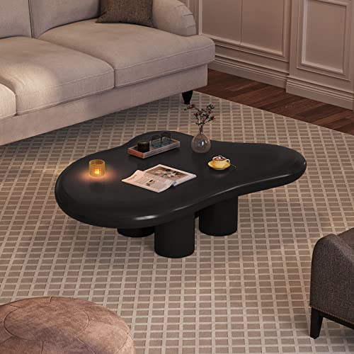 Guyii Cloud Coffee Table, Black Cartoon Modern Tea