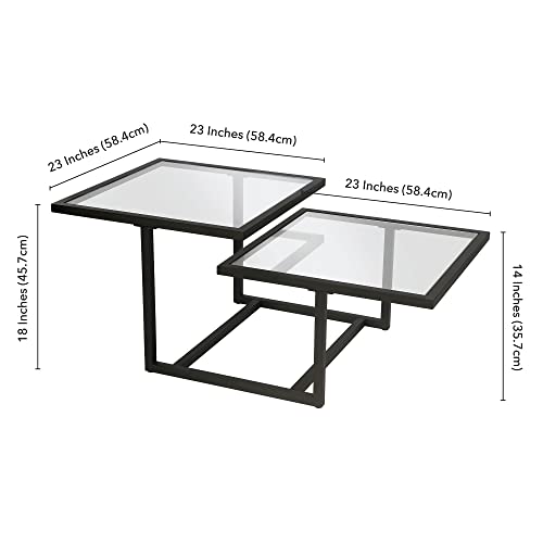 Blackened Bronze Modern Coffee Table- Studio Apartment Essential