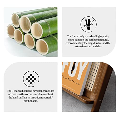 Boho Rattan End Table with Glass Top Coffee Table