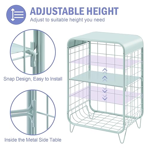 Vintage Mint Green Coffee Table for Bedroom or Living Room