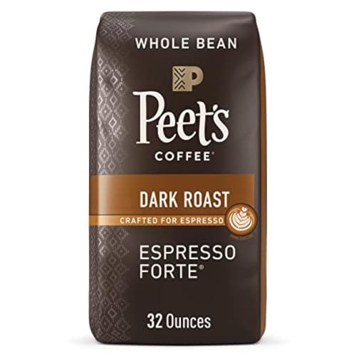 Peet's Dark Roast Espresso Forte Whole Bean Coffee, 32oz
