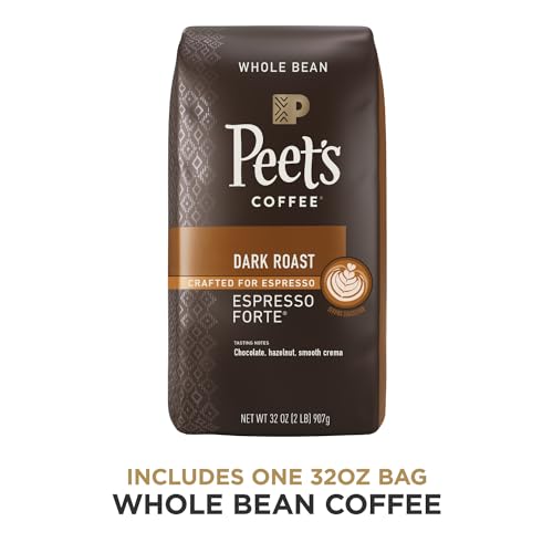 Peet's Dark Roast Espresso Forte Whole Bean Coffee, 32oz