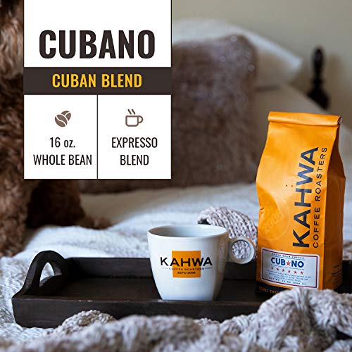 Kahwa Cuban Cubano Dark Roast Espresso, 1 lb Bag