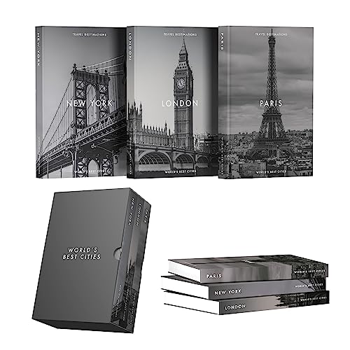 Stylish coffee table books set with city inspiration