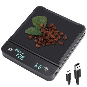 Cewomuc Espresso Coffee Scale with Timer, 3kg/0.1g