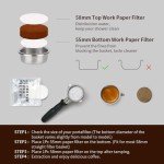 Espresso Paper Filter 55mm - Unbleached Coffee Puck